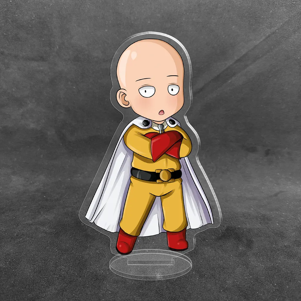 Акрилова колекційна фігурка Чібі Chibi Аніме: Ванпанчмен One-Punch Man 10 см - фото 2