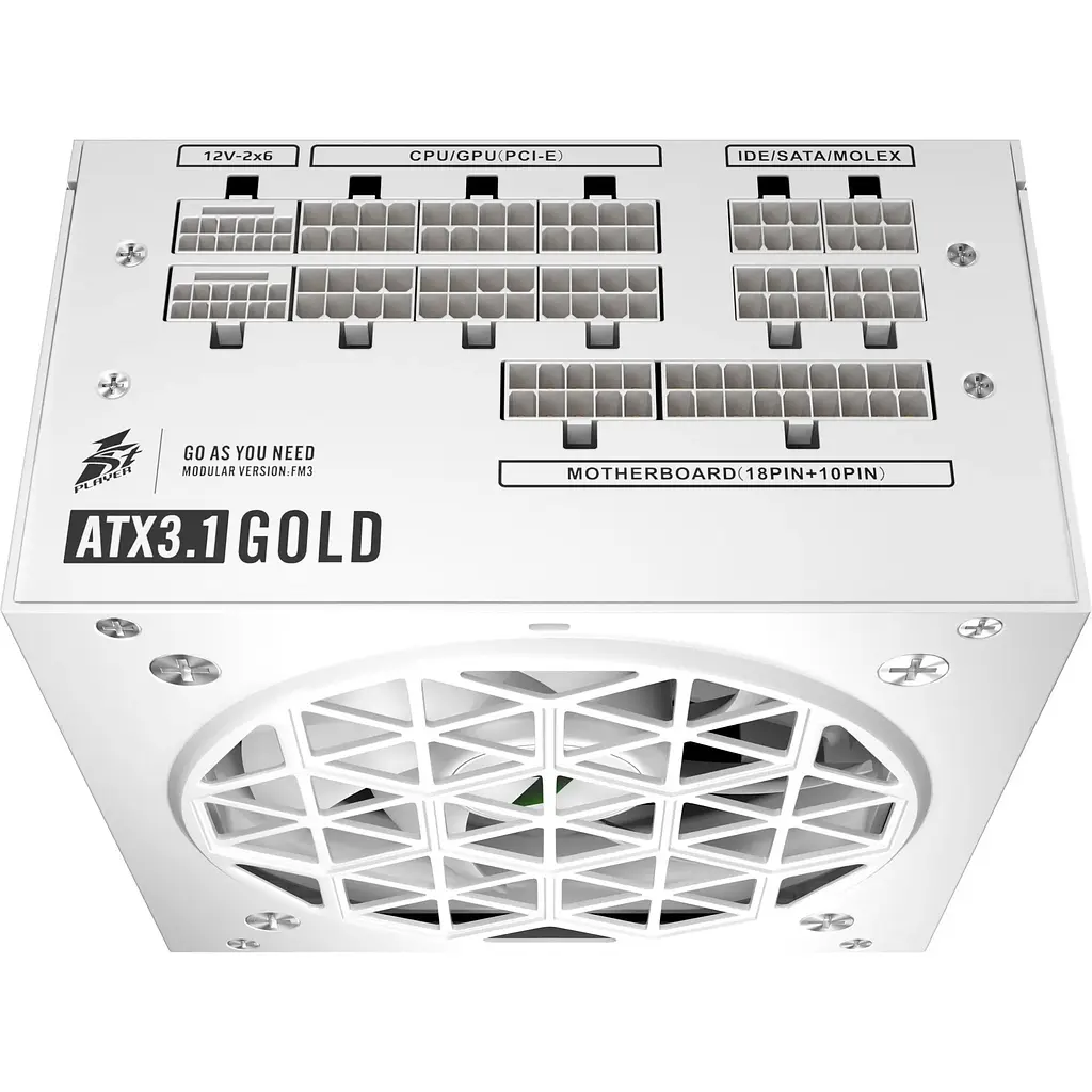 Блок питания 1stPlayer HA-850BA4 White (NGDP-GLD-850-WH) [140512] - фото 4
