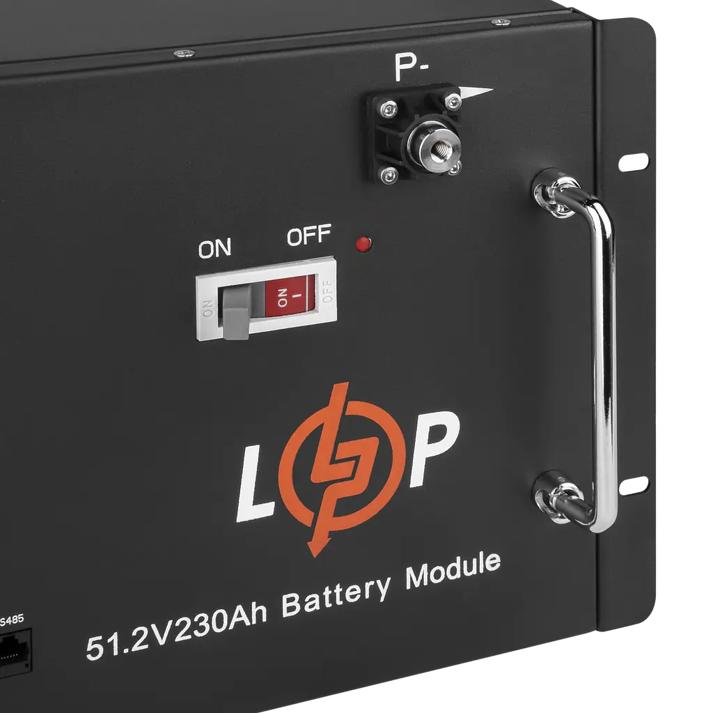 Аккумулятор LP LiFePO4 48V (51,2V) – 230 Ah (11776Wh) (Smart BMS 200A) с LCD RM RS485/CAN - фото 4