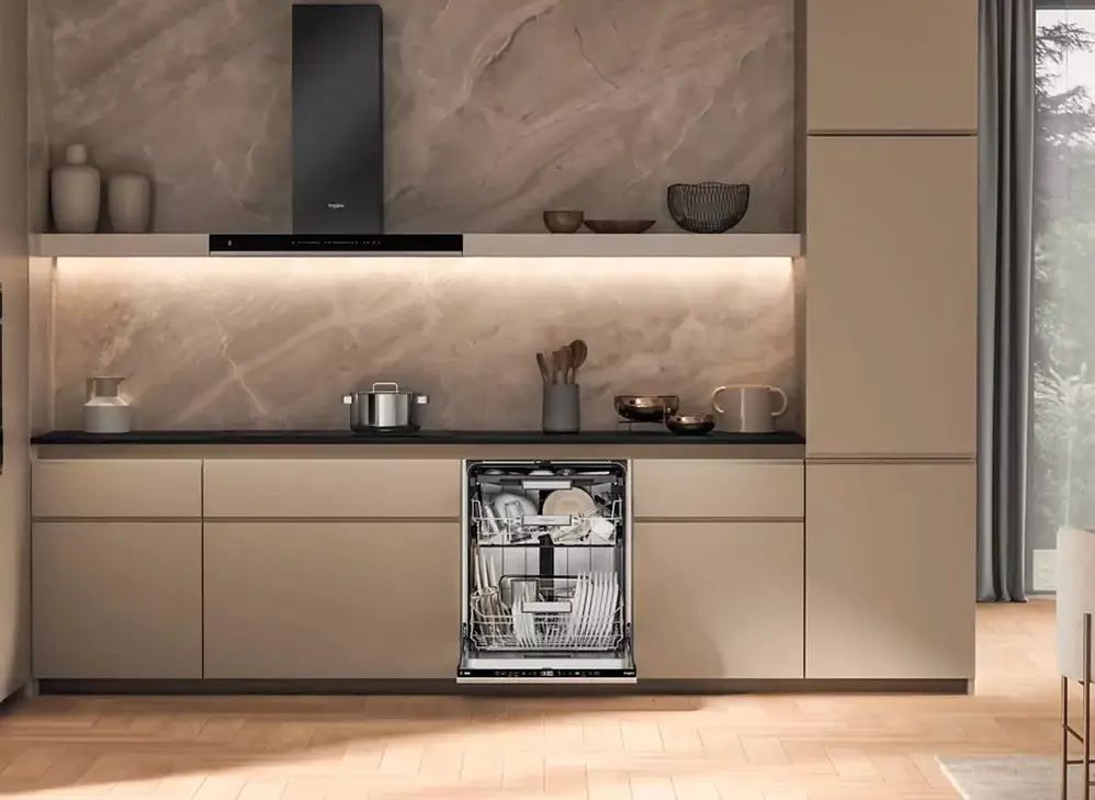 Whirlpool Посудомийна машина вбудовувана, 15компл., A+++, 60см, дисплей, 3й кошик, білий - фото 3