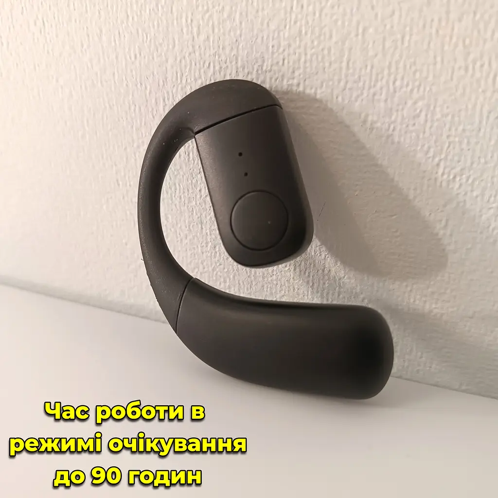 Бездротова гарнітура Bluetooth 5.4. 200mAh. Захист від вологи. Для обох вух - фото 9