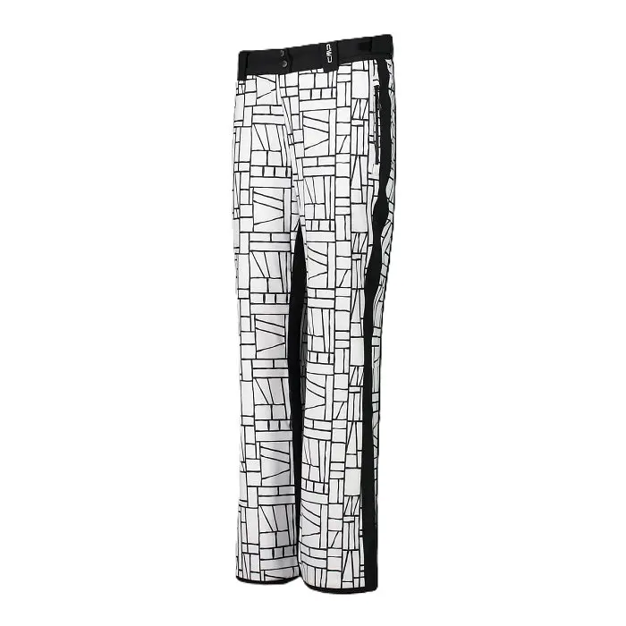 Штаны CMP Womens' Clima Protect Stretch Ski Trousers with Geometric Print White/Black XL (1097-31W0046-15ZH 44) - фото 3