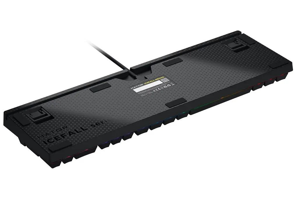 Клавіатура ігрова механічна HATOR HTK-104UA USB Icefall Rainbow LED Black - фото 5