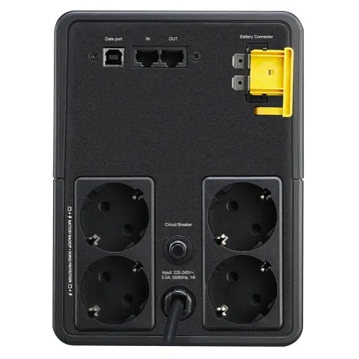 Джерело безперебійного живлення APC Back UPS 1200VA/650W, USB, 4xSchukoю. (BX1200MI-GR) - фото 4