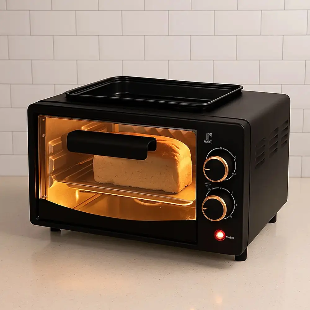 Багатофункційна міні-піч Hoffmans 12L 800W HM-748 - багатофункційна настільна міні-піч - фото 6