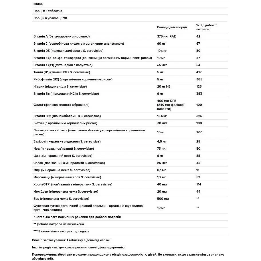 Мультивітаміни MegaFood 90 таблеток - фото 3