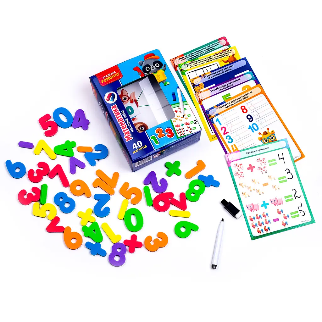 Магнитный набор Vladi Toys Математика с маркером (VT5411-16) - фото 2