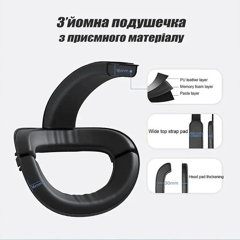 Кріплення-ремінець для VR окулярів Meta Oculus Quest 3 з акумулятором RGB 8000 mAh - фото 8