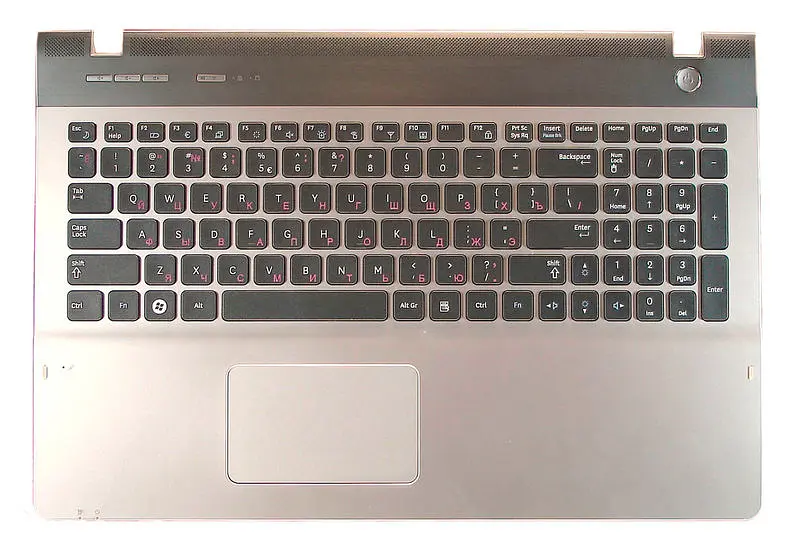 Клавіатура для ноутбука Samsung (QX530) Black, (Silver TopCase) - фото 2