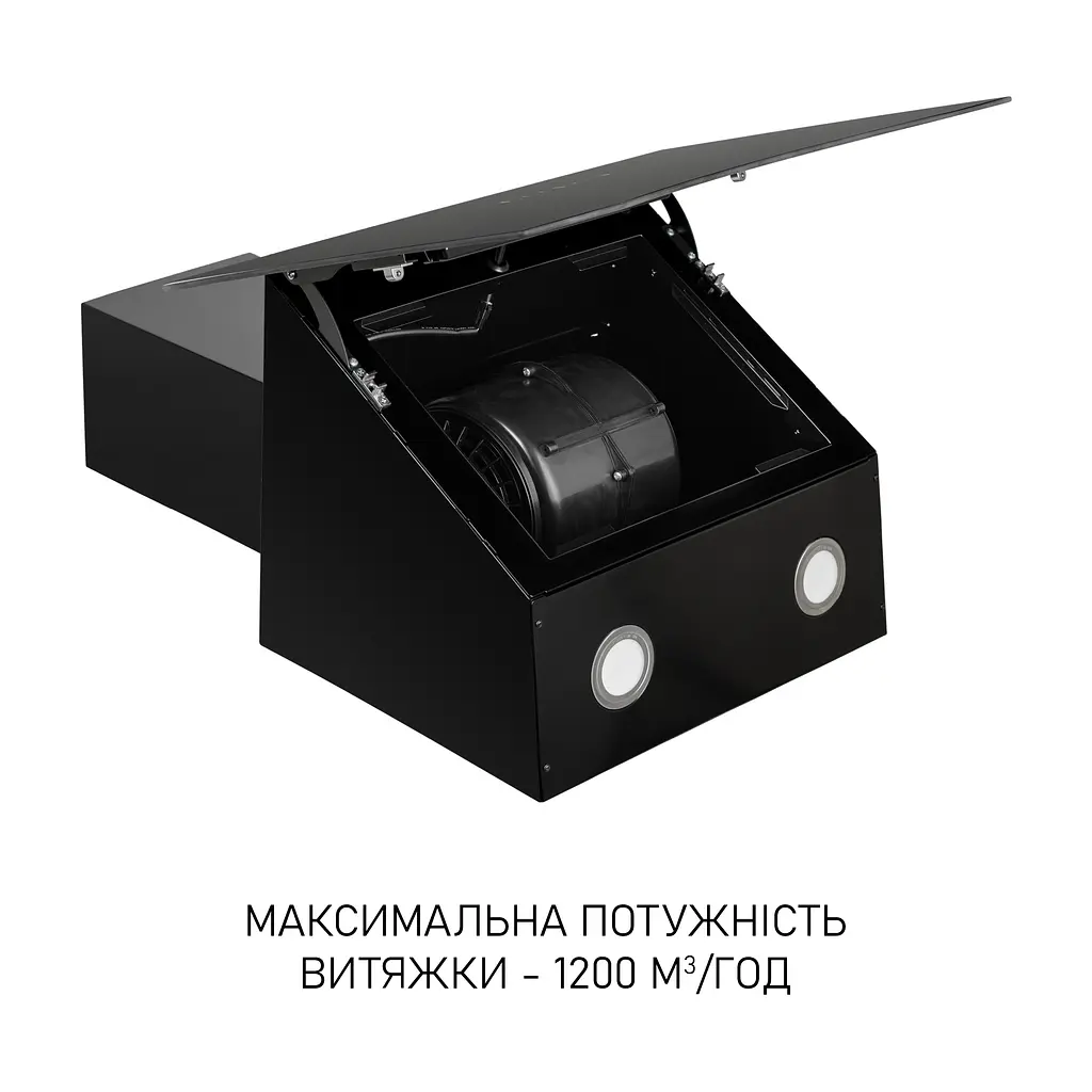 Витяжка декоративна похила Minola HVS 6812 BL 1200 LED - фото 7