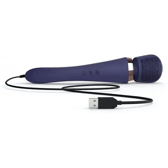 Вібромасажер із силіконовою щіточкою Love to Love Brush Crush - Midnight Indigo - фото 3