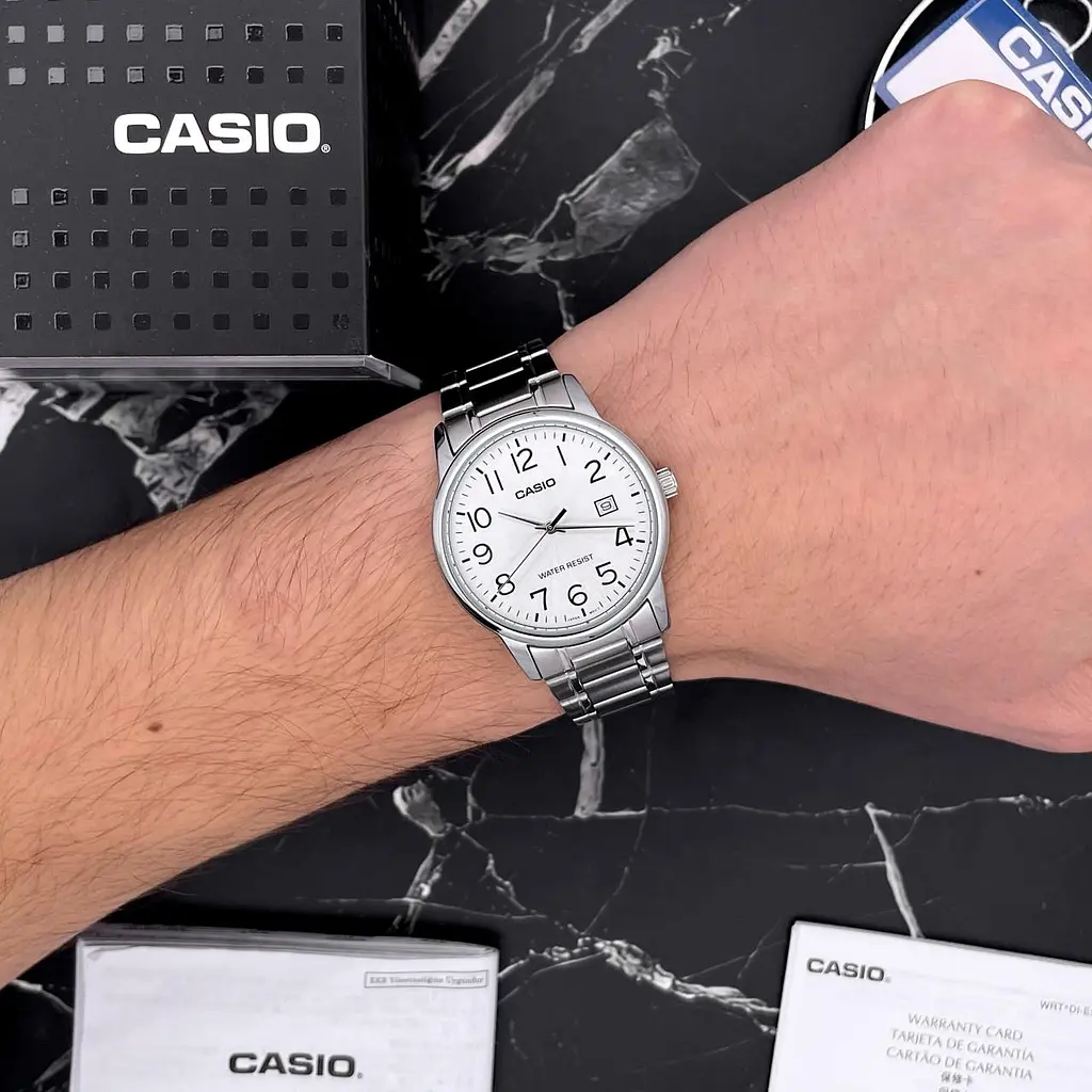 Чоловічий годинник Casio MTP-V002D-7B Сріблястий ( AT1141-0211 ) - фото 7