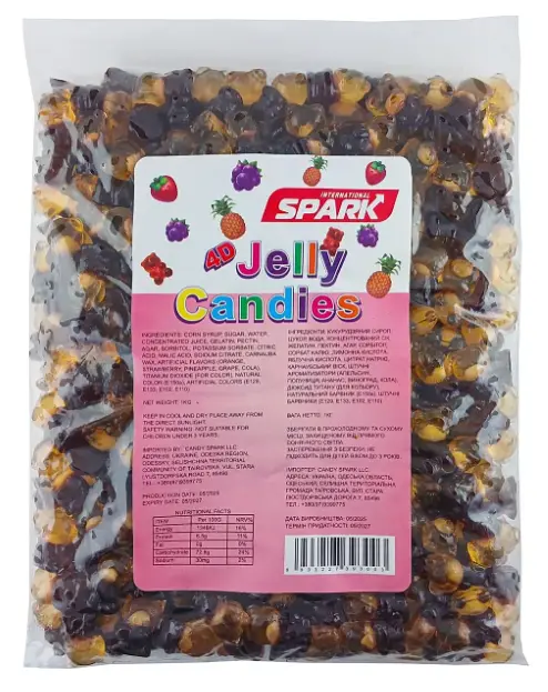 Желейні цукерки Jelly 4D Bear Cola 1 кг