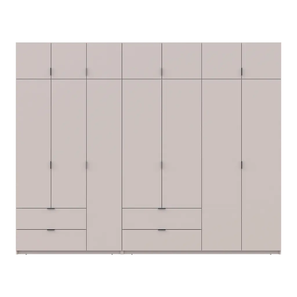 Шафа для одягу Doros Лукас Кашемір 3+4 ДСП 300х50х240 (42005132) - фото 4