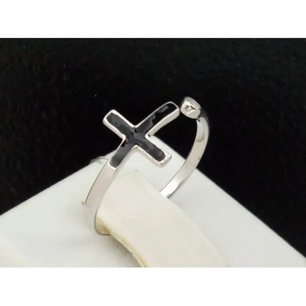 Срібне кільце Qvaliz з фіанітом і емаллю. 901-01115 - фото 3