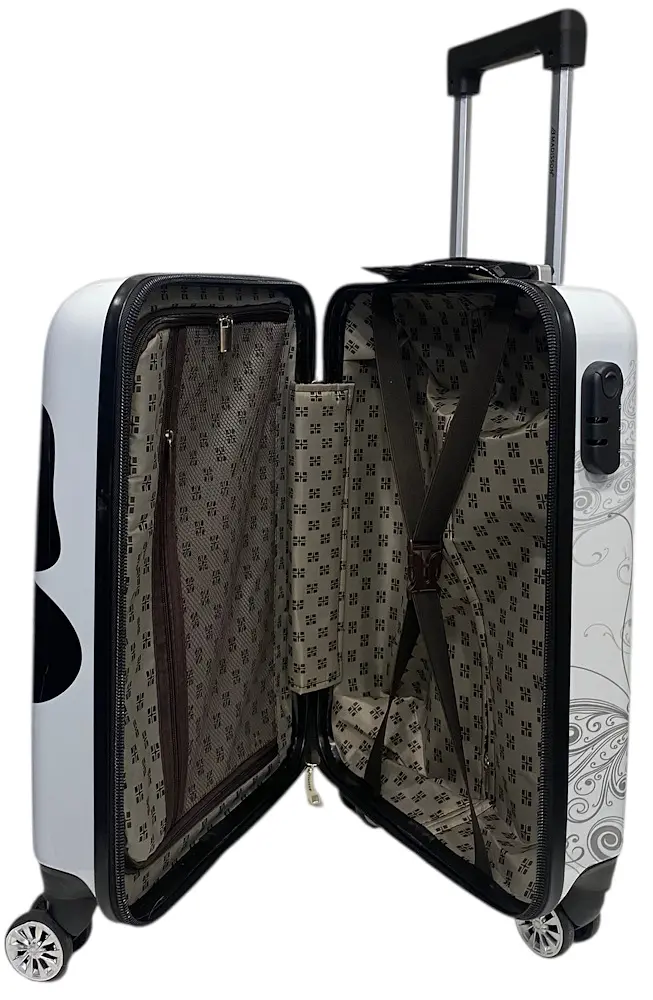 Валіза маленька Madisson Snowball 26820 з полікарбонату 30 л 55×35×20 см Біла - фото 6