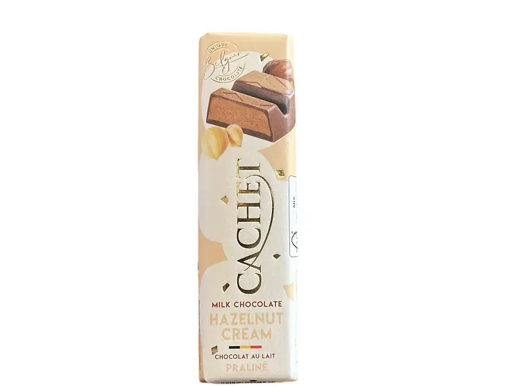 Батончик Cachet Milk Chocolate Hazelnut Cream 45 г (5412956221531)
