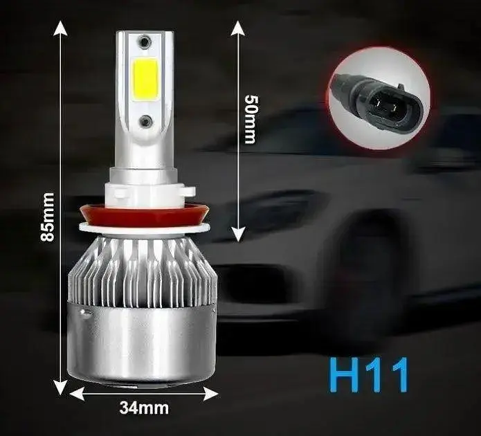 Автолампи LED GRAND комплект H11 C6 12/24V 2 штуки набір - фото 3