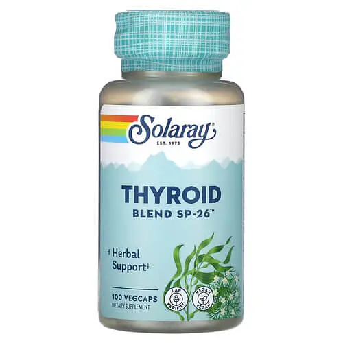 Комплексы для поддержки щитовидки Thyroid Blend SP-26 100 капсул Solaray vit0005604