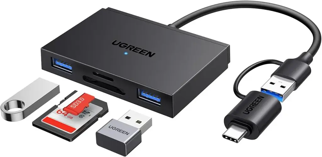 Card Reader USB 3.0 4-in-1,OTG USB-C/USB-A, SD/TF, 4-in-1 CM812 Ugreen (45167) - фото 2