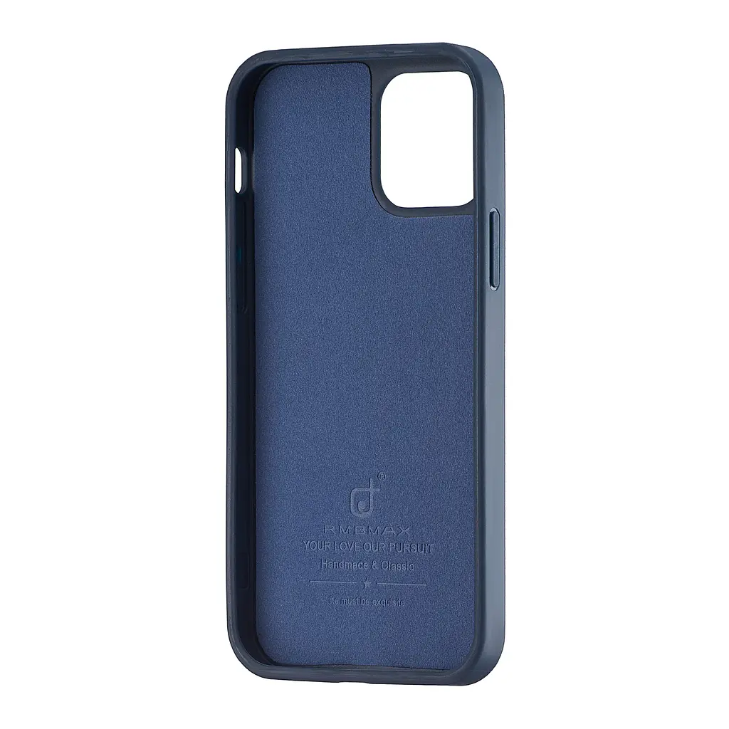 Чохол Jinduka Leather Ringo iPhone 12 Blue - фото 3