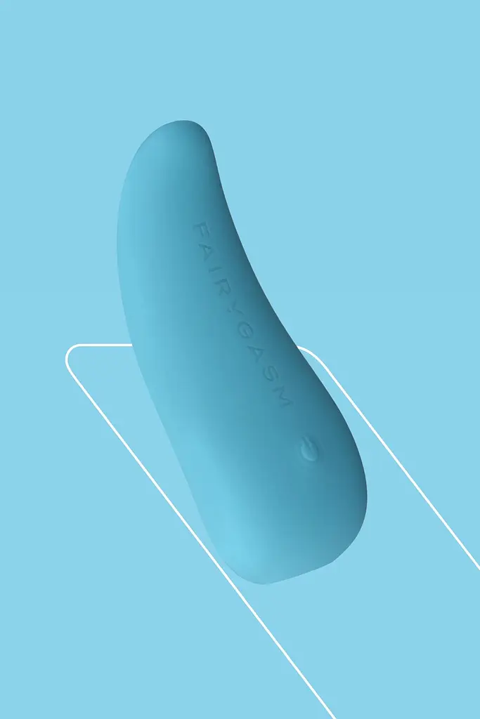 Вібратор FairyGasm ThrillLeaf 9.8 см блакитний - фото 4