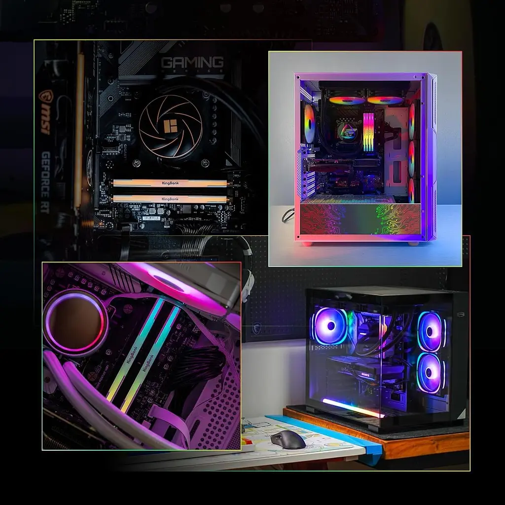 Модуль пам'яті KingBank DDR5 48Gb (2x24) 6000 MHz SharpBlade RGB White (KBSBRW640032X2) (KBSBRW600024X2) Б/в - фото 5