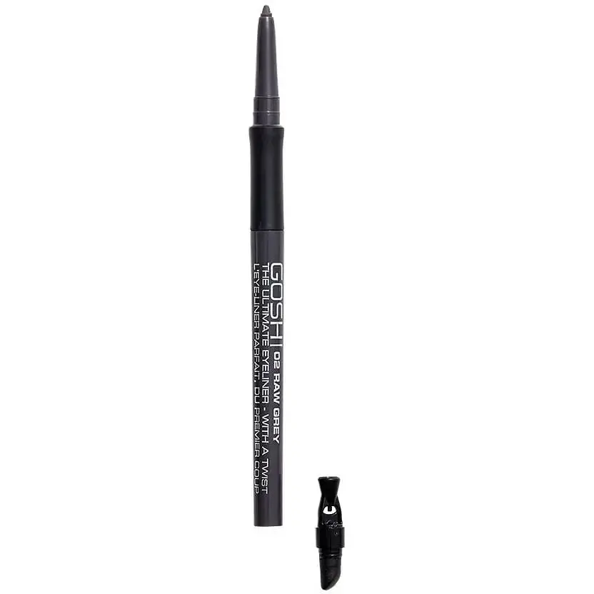 Олівець для очей Gosh Ultimate Eyeliner With A Twist відтінок 02 (Raw Grey) 0.4 г - фото 2