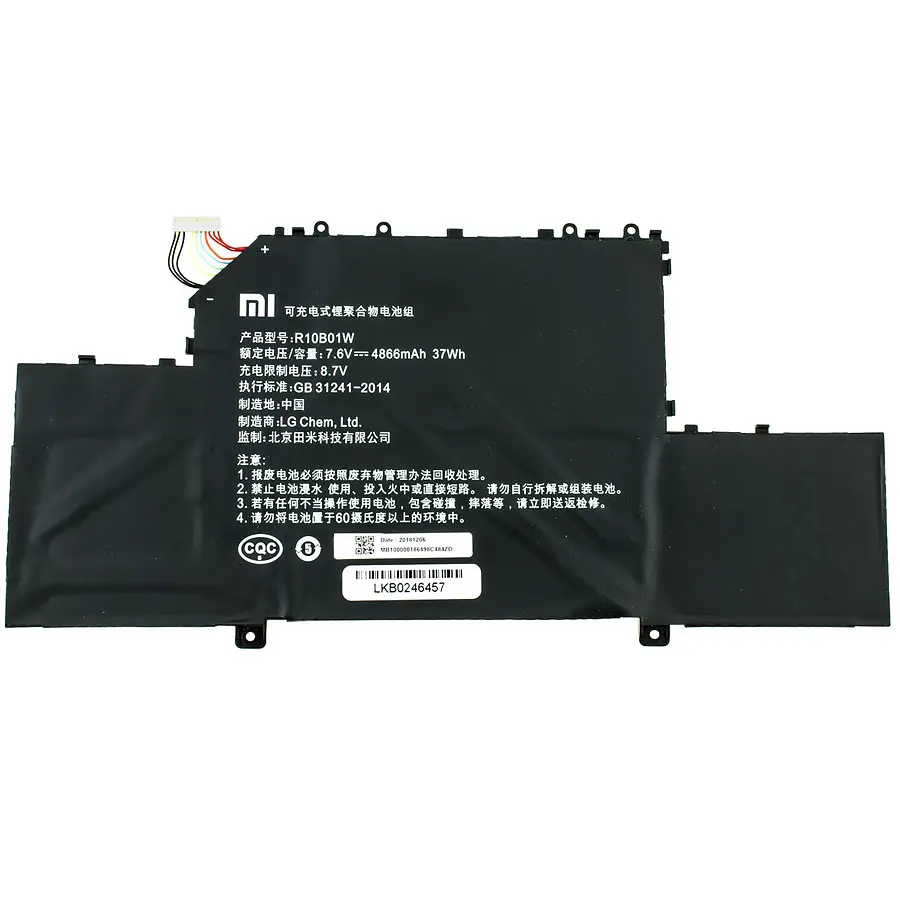 Акумулятор для ноутбука Xiaomi R10B01W (Mi Book Air 12.5) 7.6V 4866 mAh 37Wh Black - фото 3