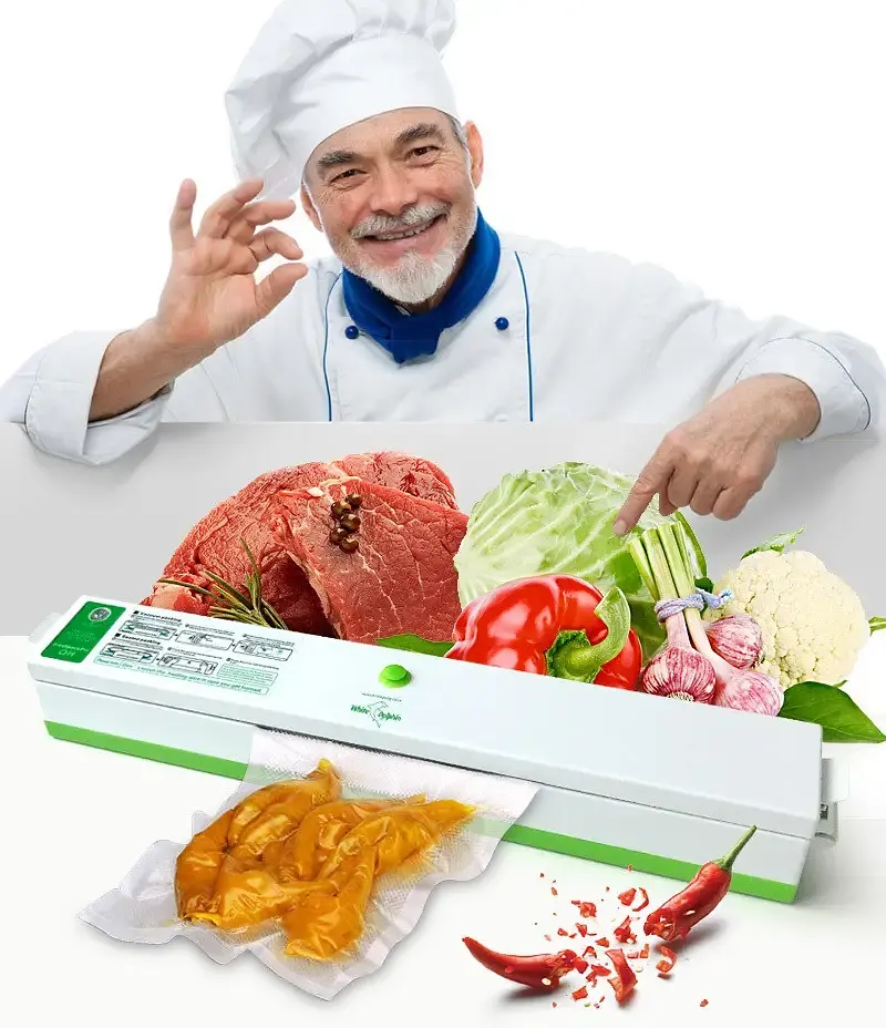 Вакууматор для продуктів Freshpack Pro для тривалого зберігання, з пакетами HQ-1 - фото 6
