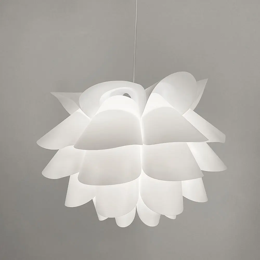 Підвісний світильник у формі білої квітки Ø 45 см | Line F | Арт. SG26-450 - фото 3