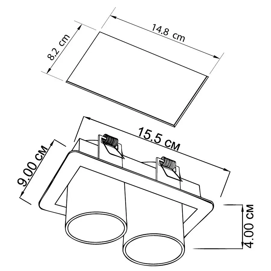 Врезной точечный светильник Imperium Light Goggles 27324.05.01 - фото 2