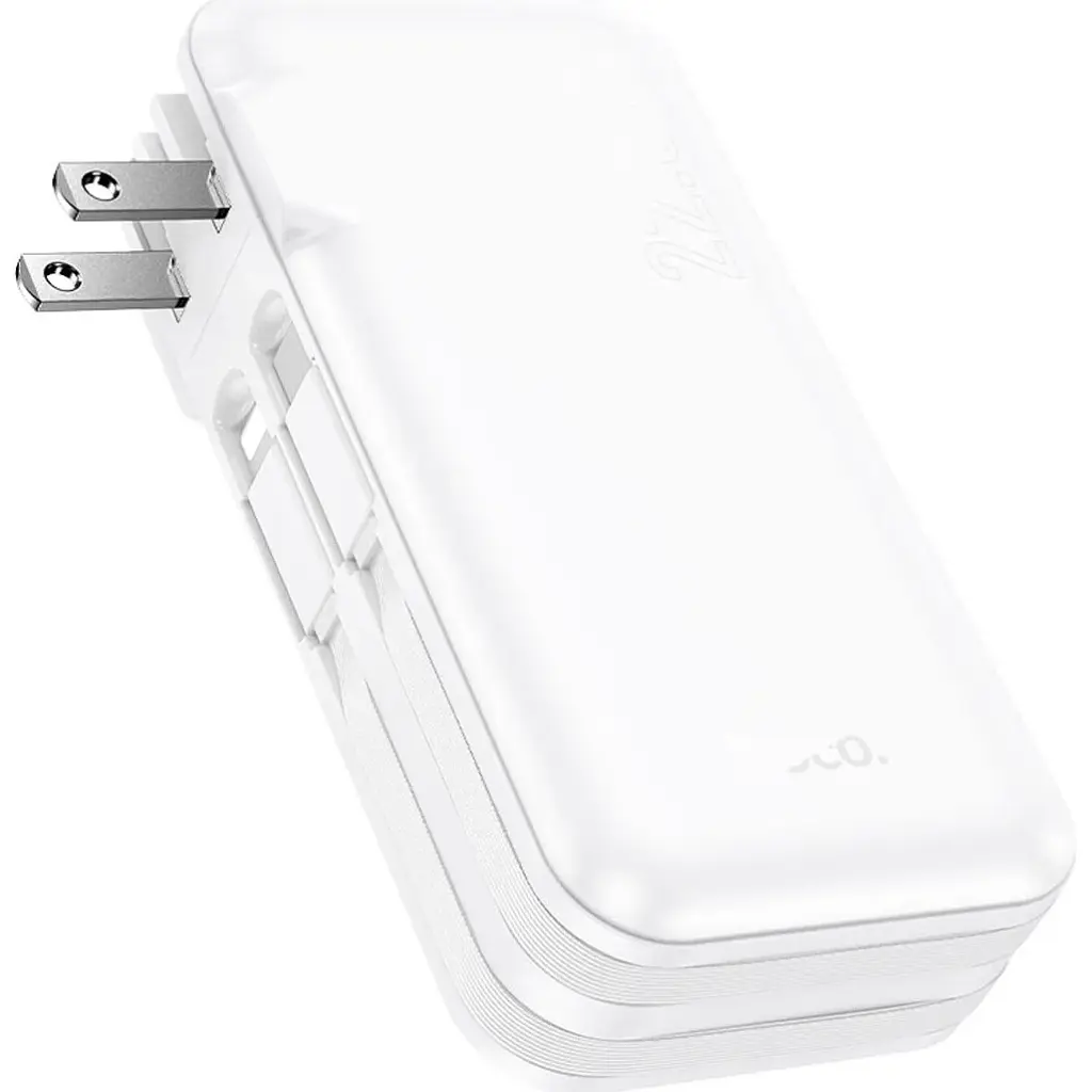 Зовнішній акумулятор Hoco J126 Travel 10000mAh 22.5W White [615730] [107511] - фото 4