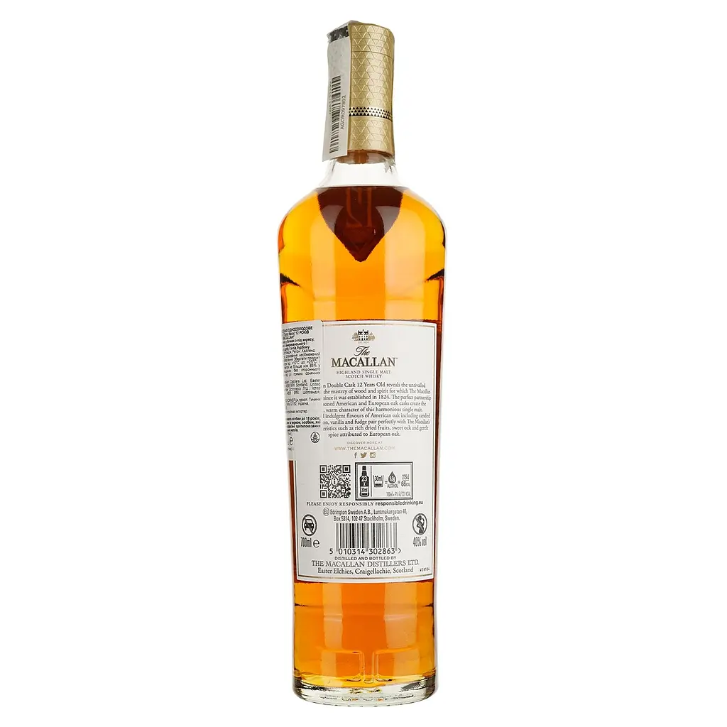 Уцінка. Віскі The Macallan Double Cask 12 yo Single Malt Scotch Whisky 40% 0.7 л - фото 3