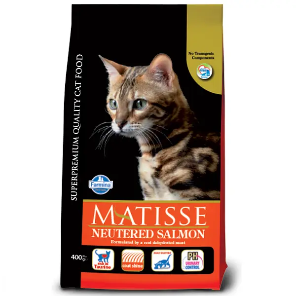 Сухий корм Farmina Matisse Neutered Salmon для стерилізованих кішок, з лососем, 400 г