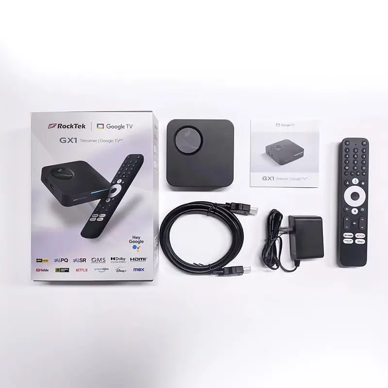 Смарт ТВ приставка RockTek GX1 NETFLIX 4/32 Гб Google TV 14 Smart Box - фото 4