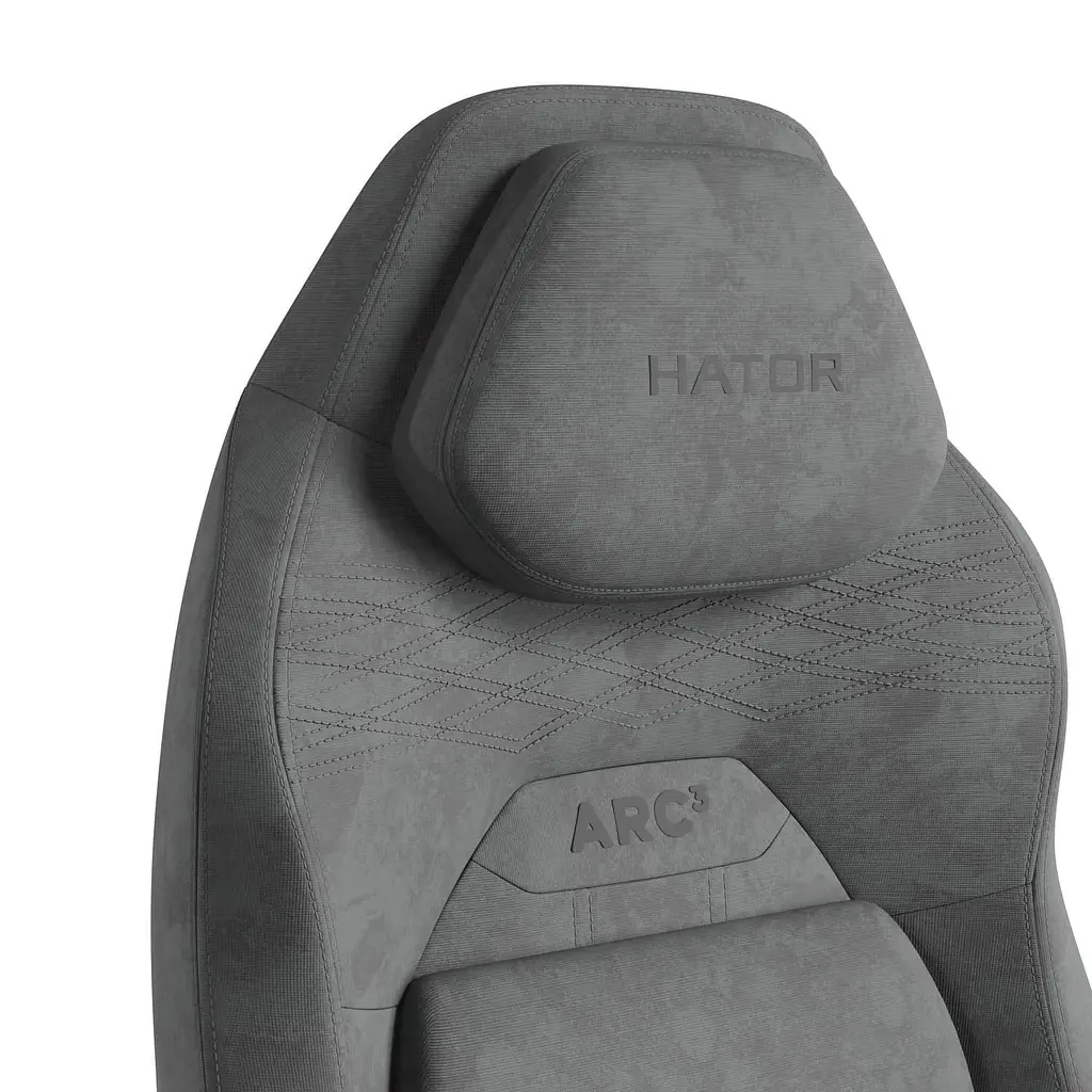 Ігрове крісло HATOR Arc 3 S Velour Grey (HTC3446S) - фото 4