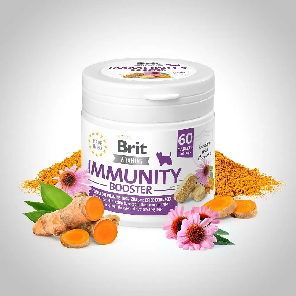 Витамины для собак Brit Vitamins Immunity Booster 120 г для иммунитета, 60 таблеток - фото 6