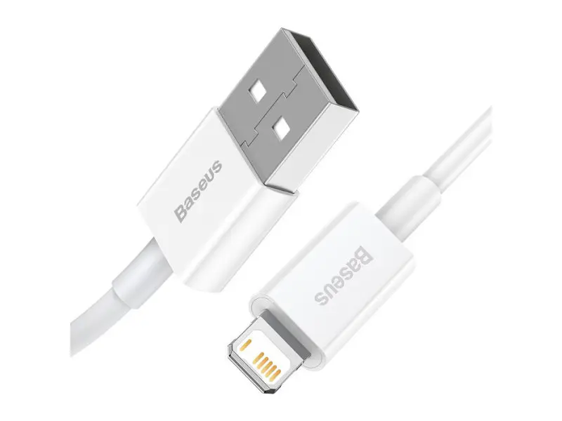 Кабель BASEUS Superior Series Fast Charging Lightning 2m White (CALYS-C02) - фото 2
