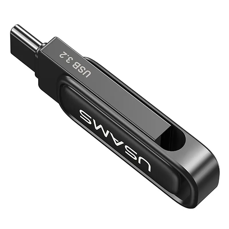 Флеш-накопичувач Usams US-ZB346 USB 3.2 Type-C Dual Ports 32GB Tarnish - фото 3