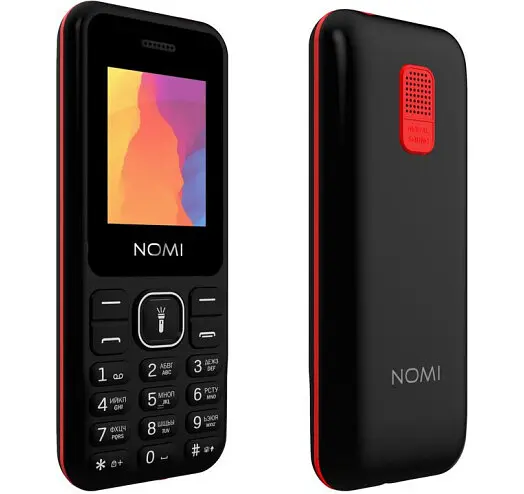 Телефон Nomi i1880 Black-Red UA UCRF - фото 4
