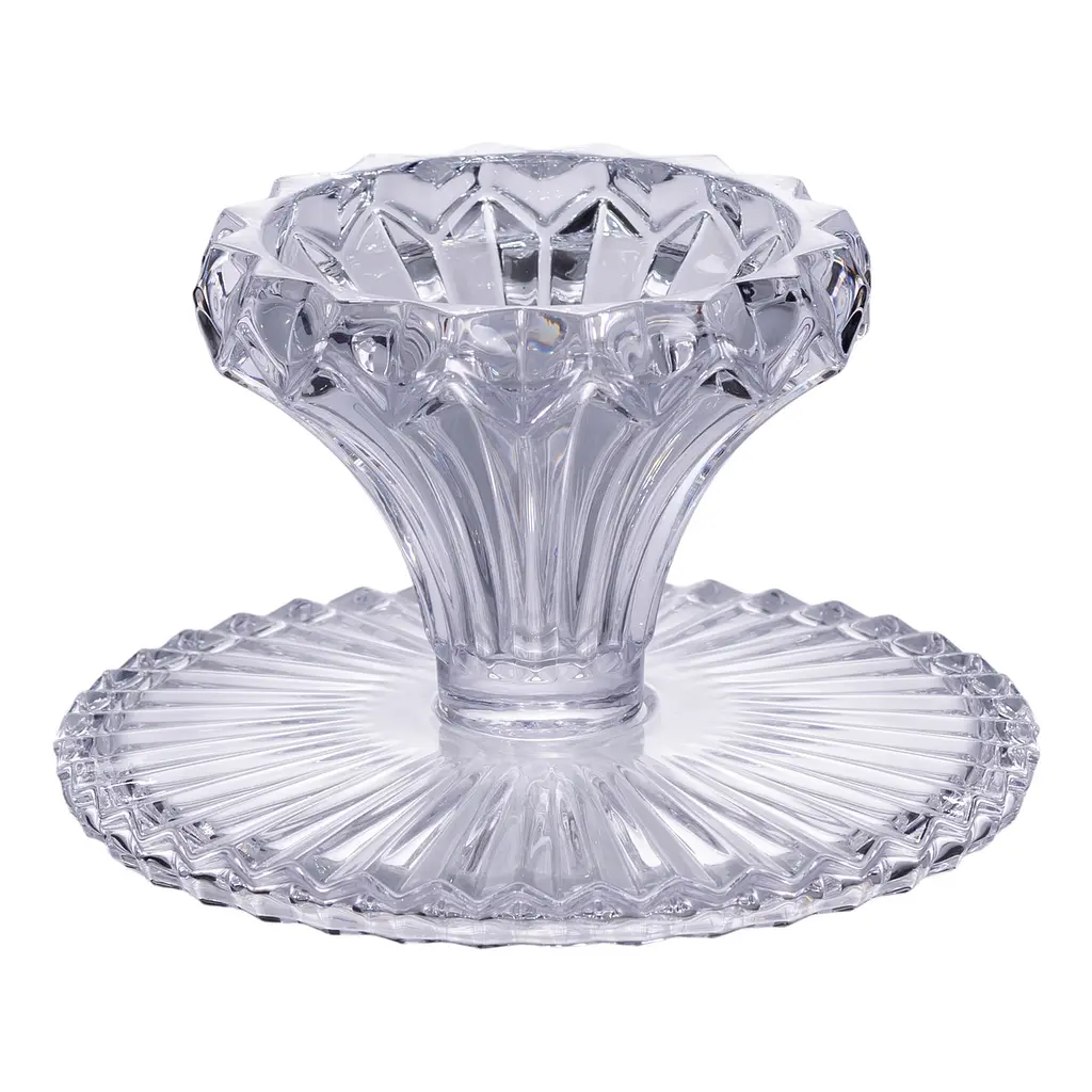 Тортовница стеклянная на ножке Ø26 ​​см Yiwu HP-19-138S - фото 3