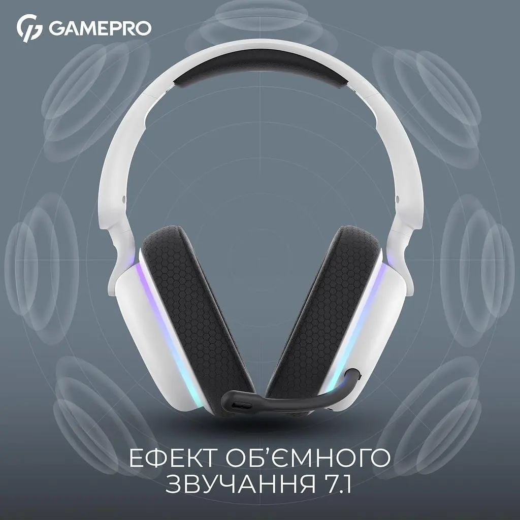 Гарнітура GamePro Asgard Bragi Білий (HSW250W) - фото 8