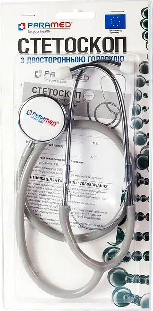 Стетоскоп с двухсторонней головкой Paramed - фото 2