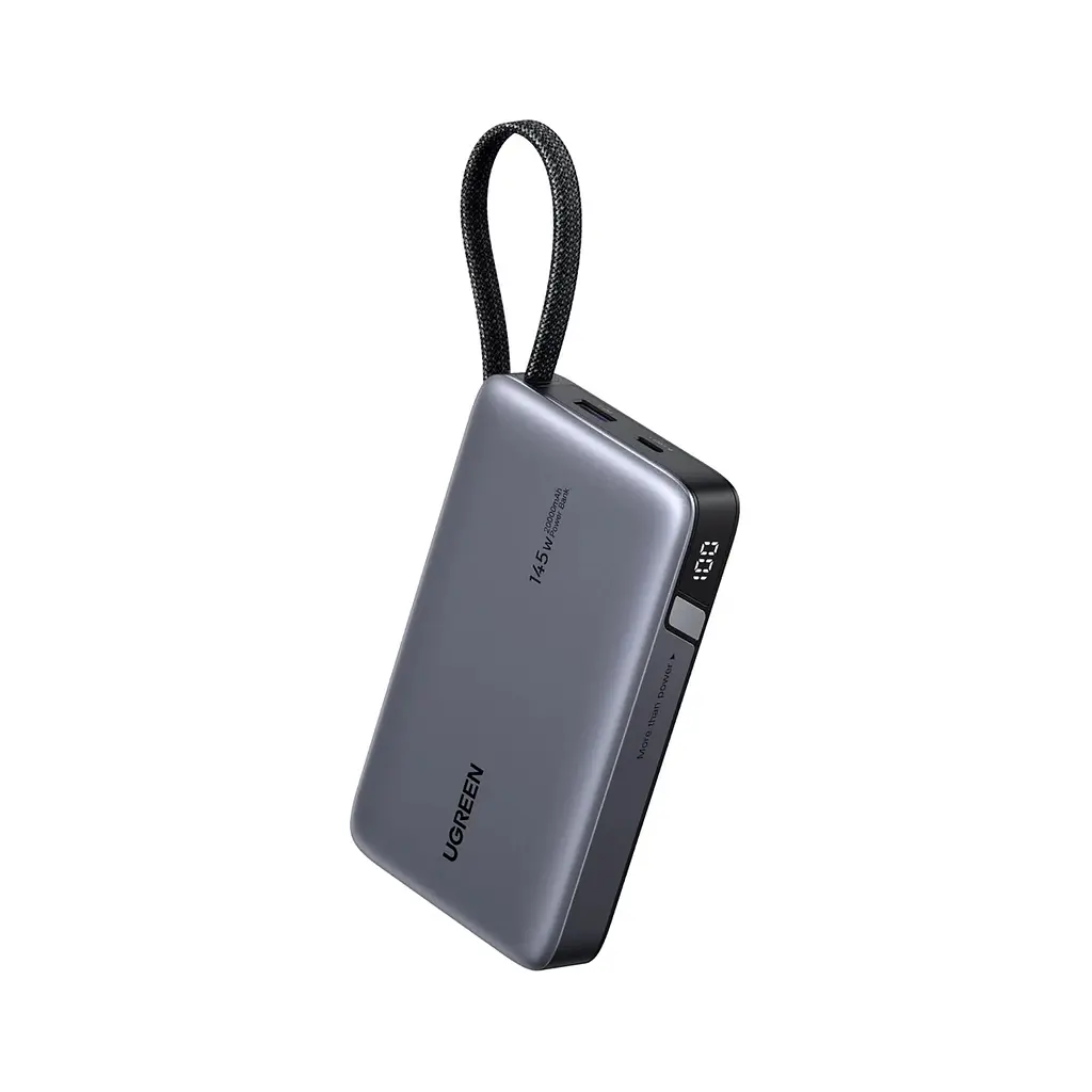 Батарея універсальна Ugreen 20000 mAh 145W Fast Charging Cable Space gray (U_55992B)