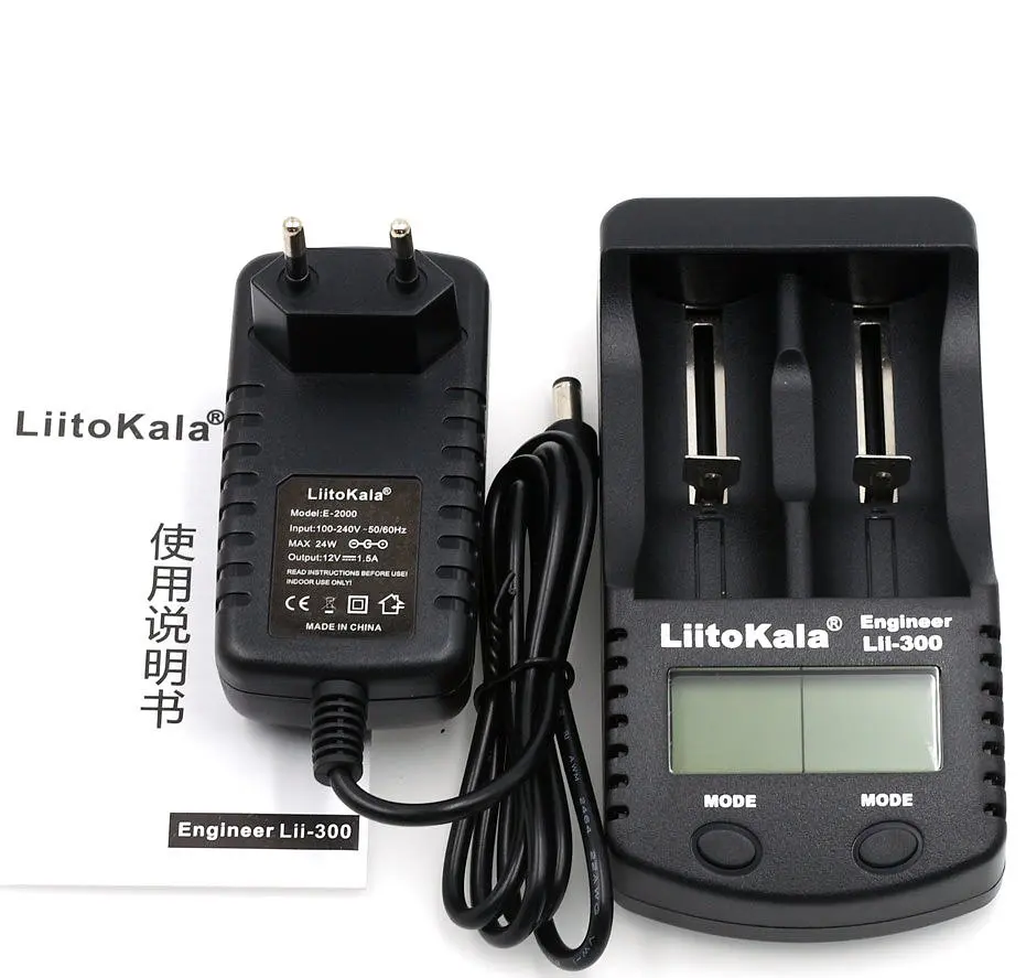 Зарядний пристрій LiitoKala Lii-300, 2x(Lion/NiMH/NiCd), Power Bank, discharge function, display - фото 6