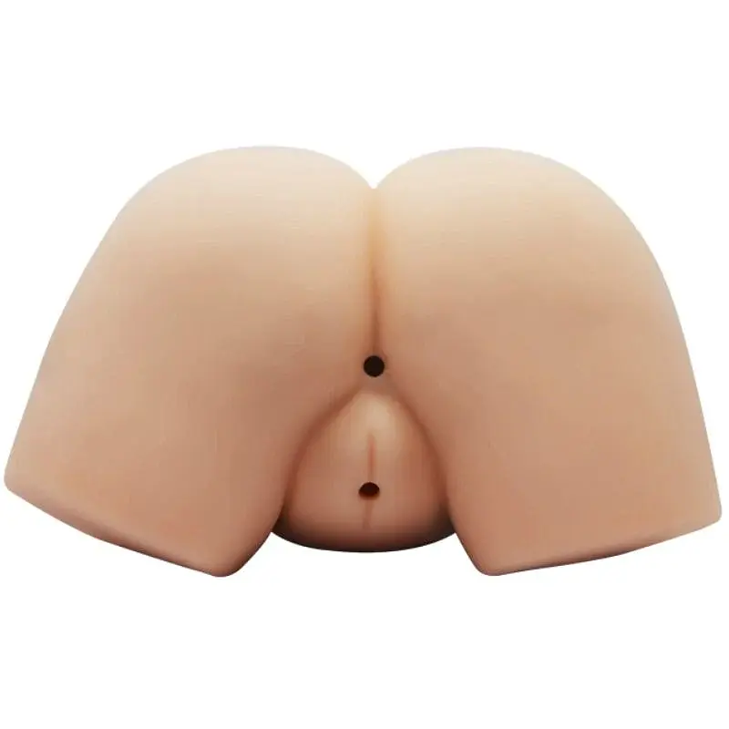 Мастурбатор Crazy Bull Vagina and Anal вагіна та попка з віброяйцями (тілесний) - фото 2