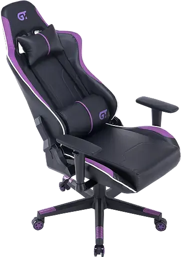 Геймерское кресло GT Racer черное с фиолетовым (X-2528 Black/Purple) - фото 8