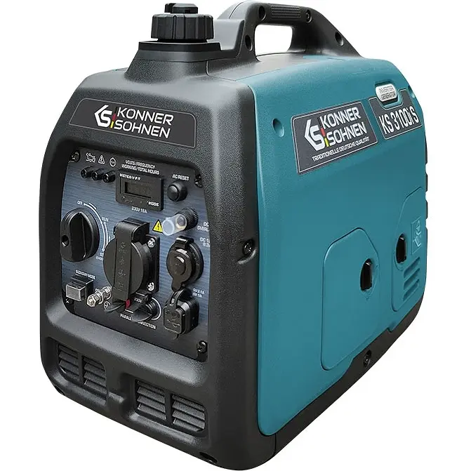 Генератор бензиновий інверторний Konner&Sohnen KS 3100i S, 230В, 3.1кВт, ручний стартер, 21.5кг