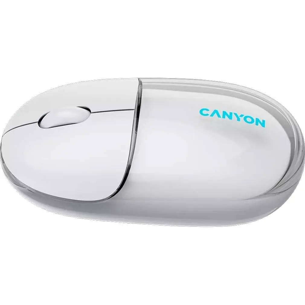 Мышь Canyon OnClick 24 BT/ Wireless Transparent/White (CNS-CMSW24W) - фото 8